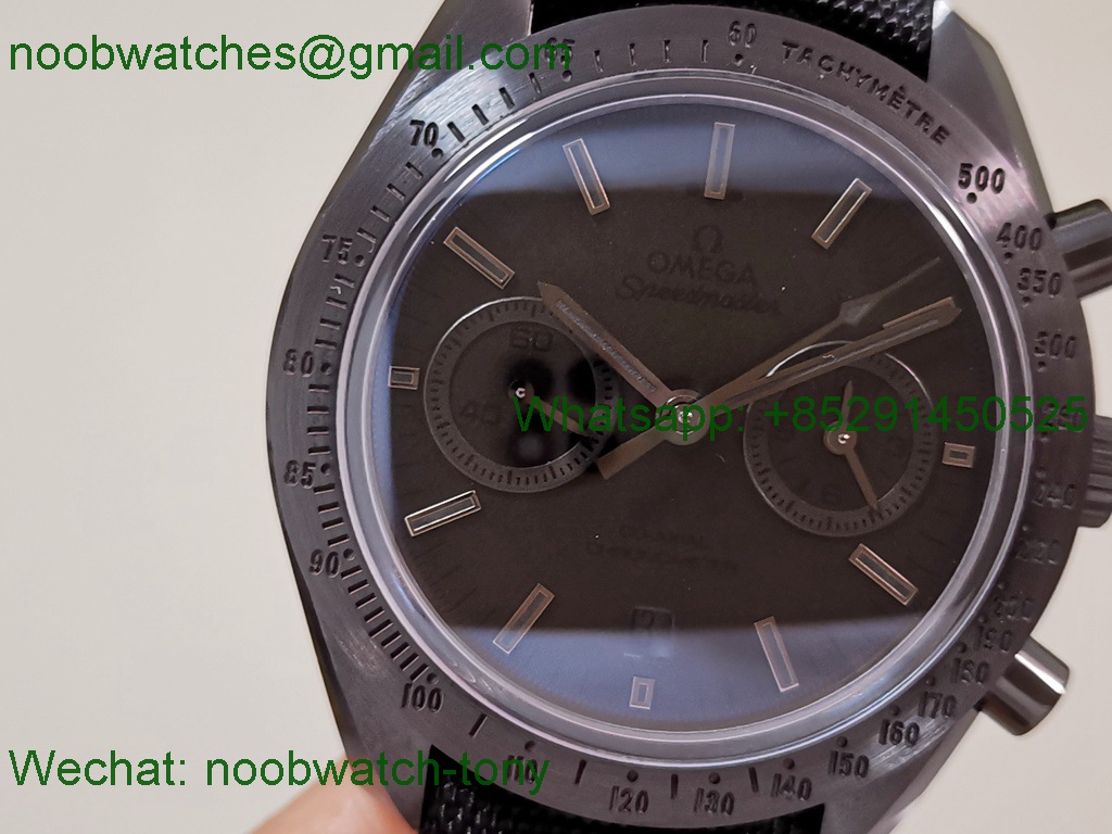 Replica OMEGA Speedmaster Dark Side of The Moon Black Ceramic N1F 1:1 Best SuperClone Nylon 9300