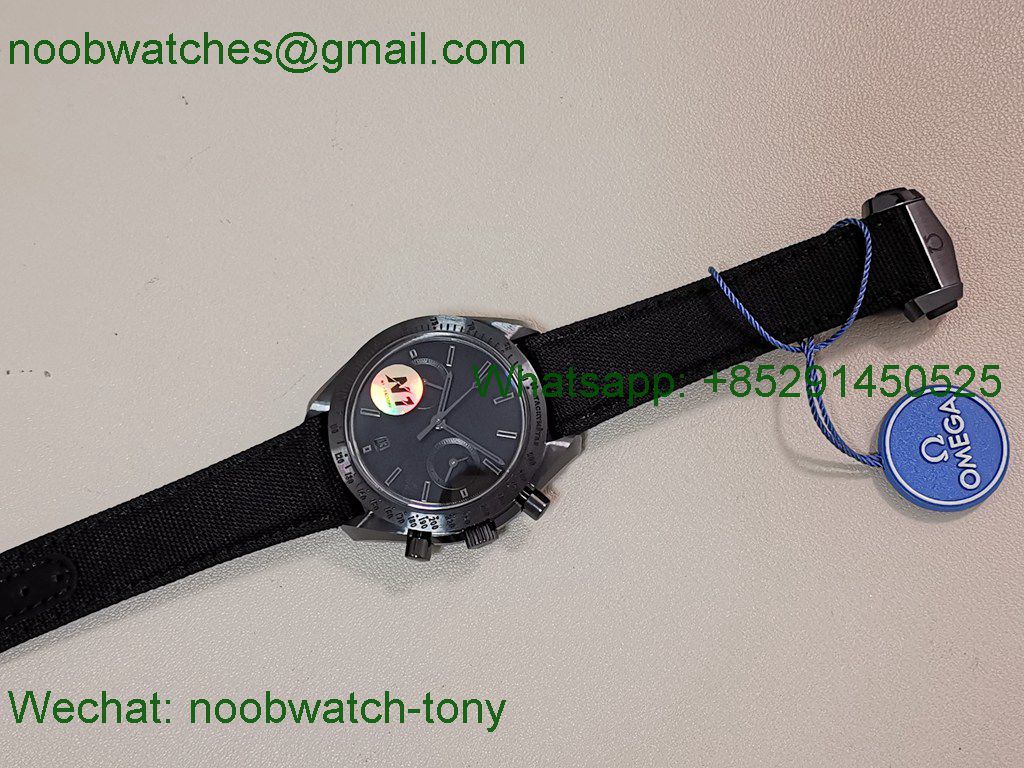 Replica OMEGA Speedmaster Dark Side of The Moon Black Ceramic N1F 1:1 Best SuperClone Nylon 9300
