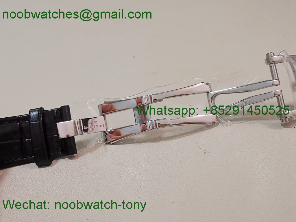 Replica Patek Philippe Nautilus 5711 BBF 1:1 Best SuperClone Silver Dial on Leather DD324