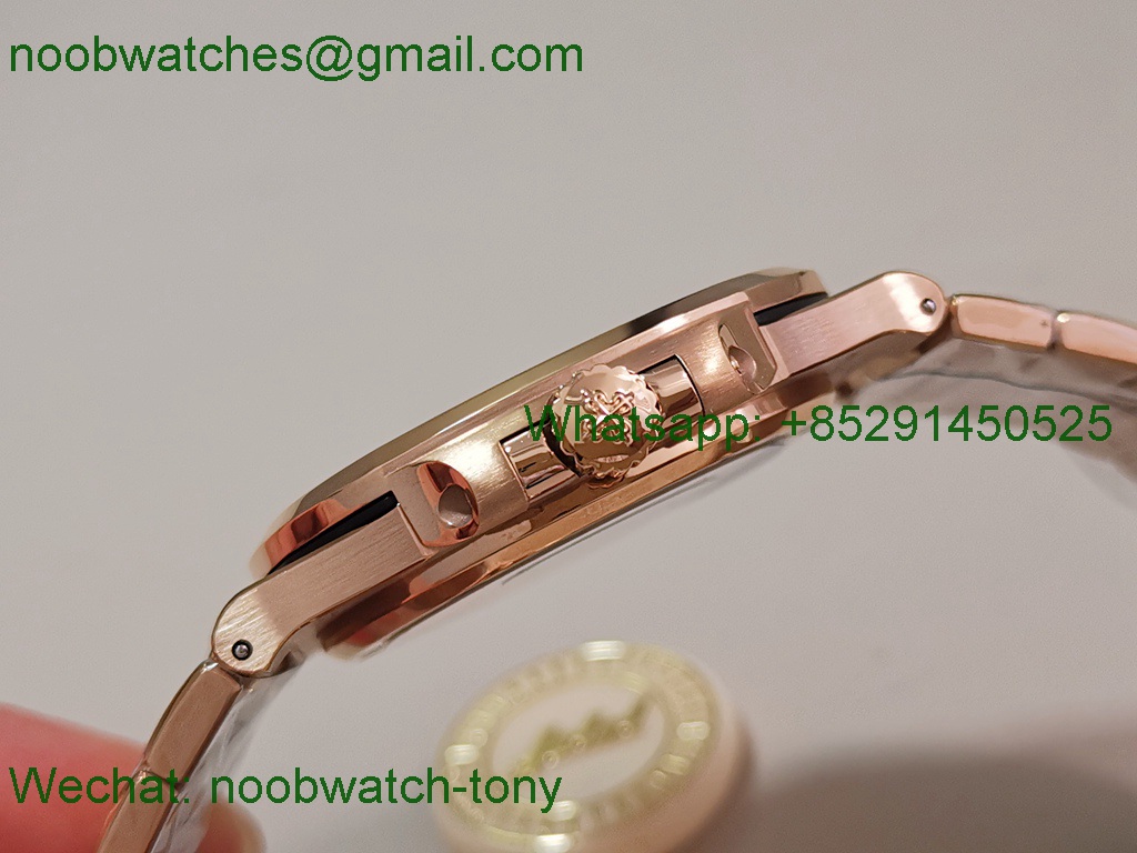 Replica Patek Philippe Nautilus 5711 Rose Gold PPF 1:1 Best SuperClone Brown Dial 330