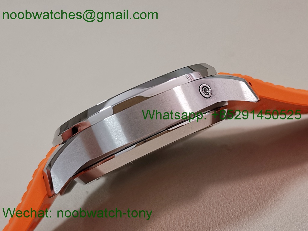 Replica Patek Philippe Aquanaut 5968 Chrono 2F Best Gray Dial Orange Rubber A520
