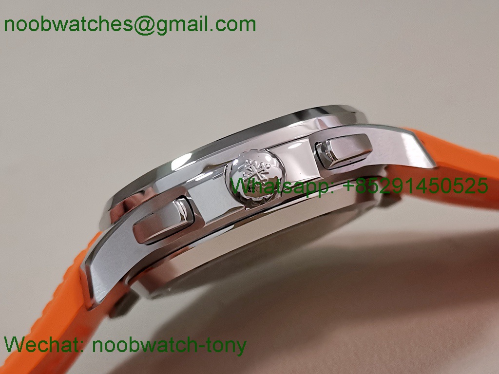 Replica Patek Philippe Aquanaut 5968 Chrono 2F Best Gray Dial Orange Rubber A520