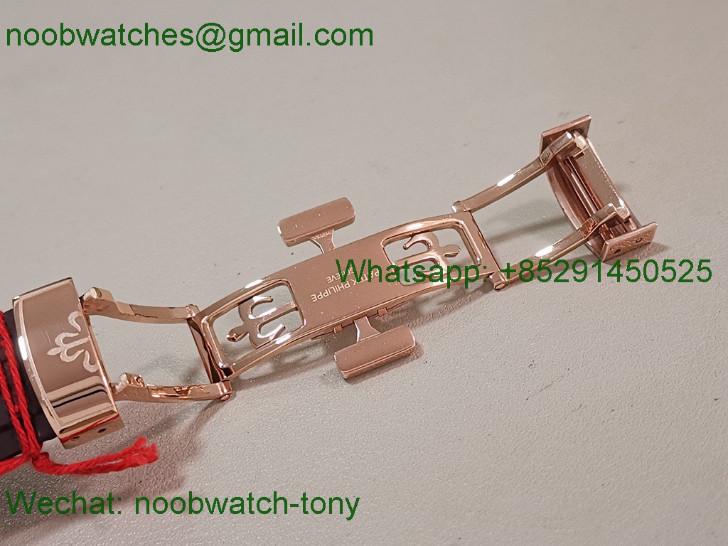 Replica Patek Philippe Aquanaut 5267 Rose Gold 38.8mm Brown Dial Diamond Bezel PPF Best SuperClone Swiss Quartz