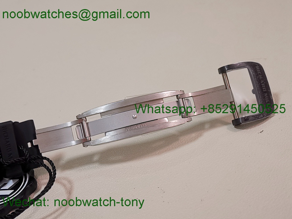 Replica Richard Mille RM055 Black Ceramic ZF 1:1 Best SuperClone Skeleton On Rubber RMUL2