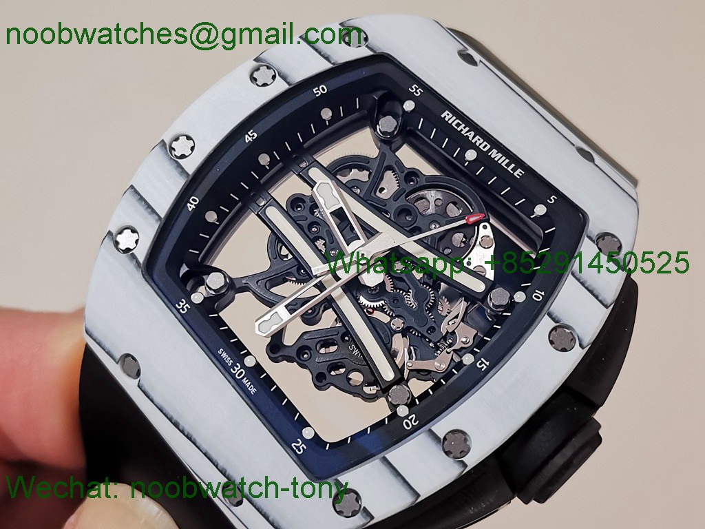 Replica Richard Mille RM061-01 Yohan Blake White NTPT Skeleton ZF RMUL2 SuperClone Best