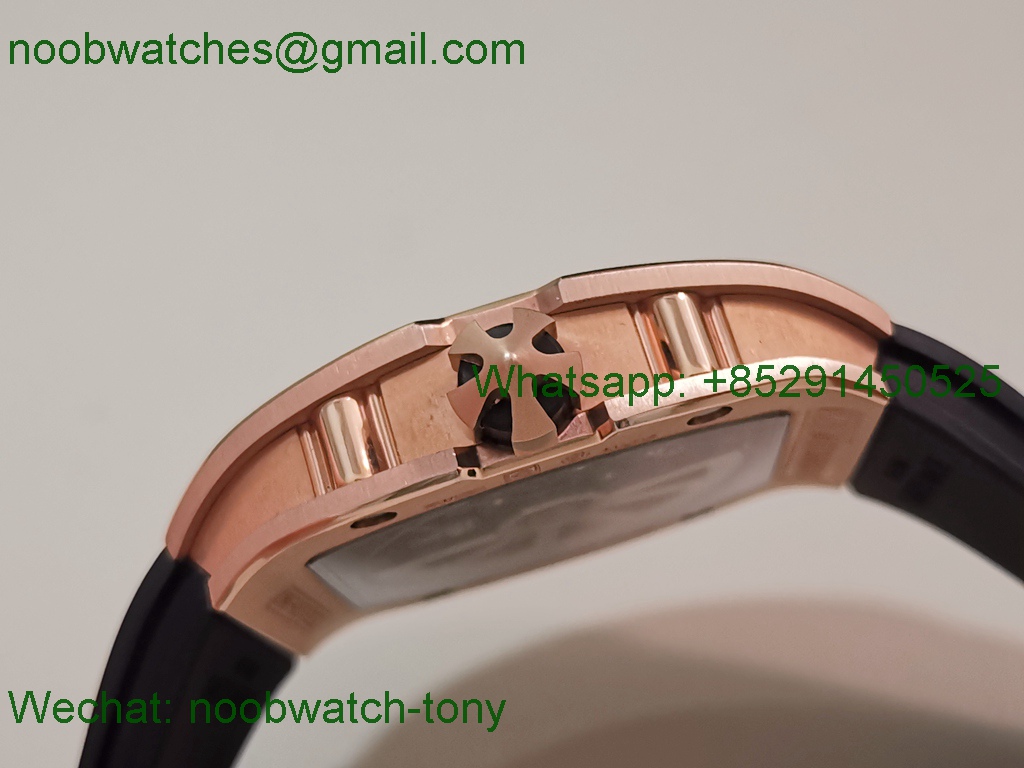 Replica Richard Mille RM67-01 Rose Gold 1:1 Best SuperClone Skeleton CRMA7