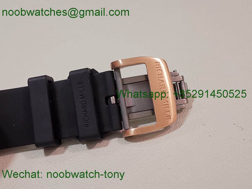 Replica Richard Mille RM67-01 Rose Gold 1:1 Best SuperClone Skeleton CRMA7