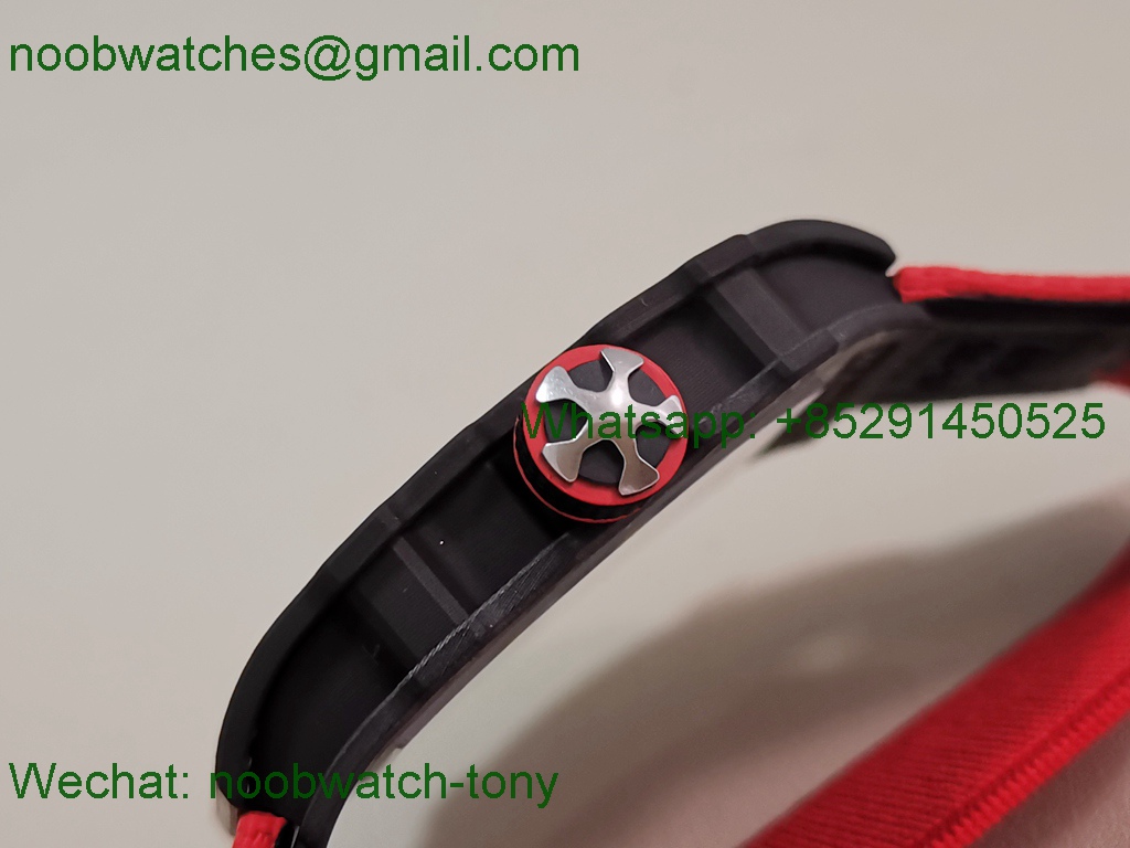 Replica Richard Mille Umi Factory RM67-02 Italy Black NTPT Skeleton Dial CRMA7 SuperClone V2