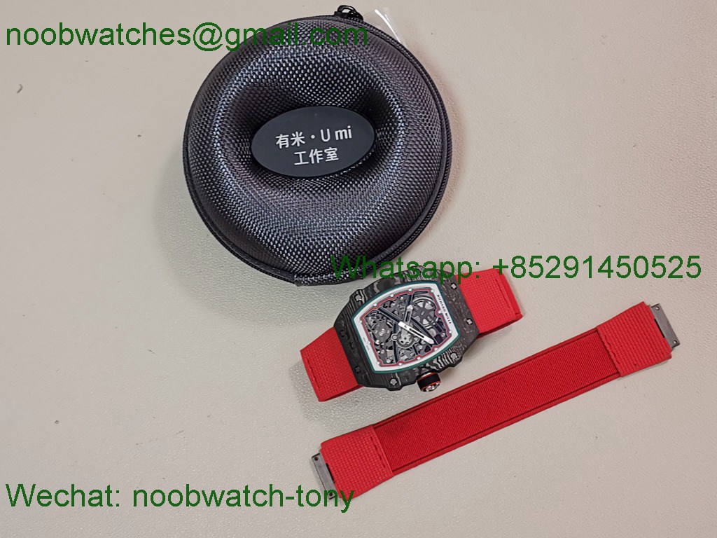 Replica Richard Mille Umi Factory RM67-02 Italy Black NTPT Skeleton Dial CRMA7 SuperClone V2