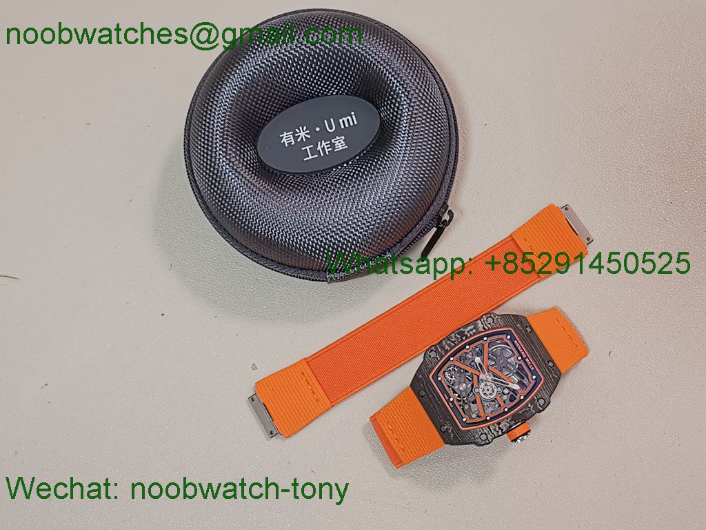 Replica Richard Mille RM67-02 McLaren Black NTPT Umi Factory 1:1 Best SuperCLone Orange Skeleton CRMA7 V2
