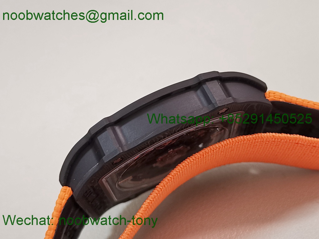 Replica Richard Mille RM67-02 McLaren Black NTPT Umi Factory 1:1 Best SuperCLone Orange Skeleton CRMA7 V2
