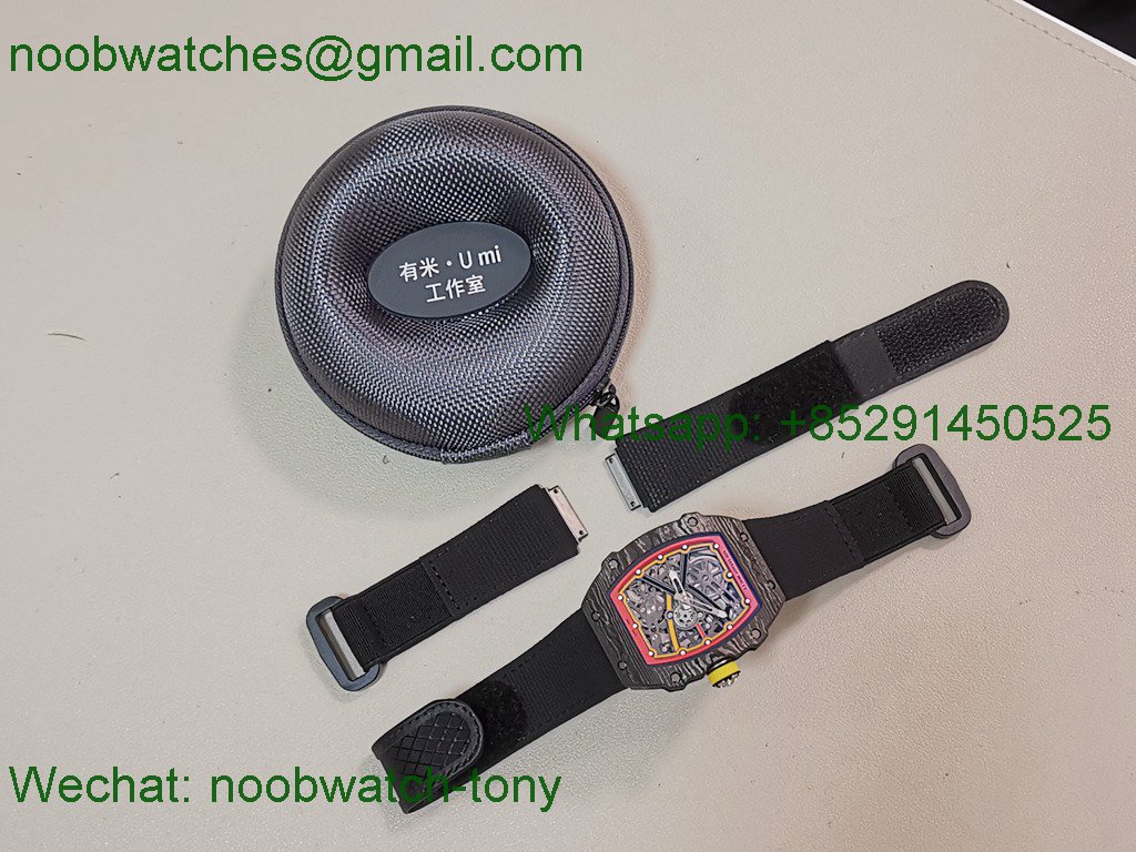 Replica Richard Mille RM67-02 Alexander Black NTPT Umi Factory 1:1 Best SuperClone Black/Red/Yellow Skeleton CRMA7 V2