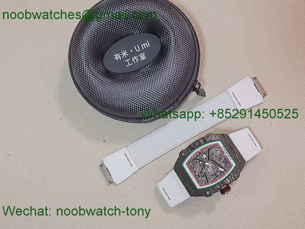 Replica Richard Mille Umi Factory RM67-02 Italy Best Black NTPT Skeleton Dial CRMA7 SuperClone V2