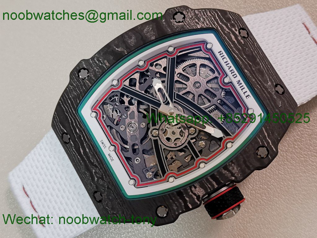 Replica Richard Mille Umi Factory RM67-02 Italy Best Black NTPT Skeleton Dial CRMA7 SuperClone V2