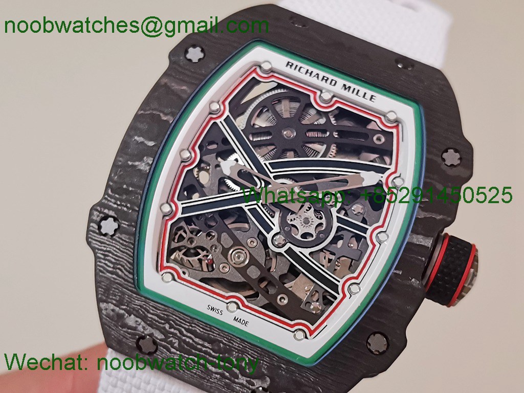 Replica Richard Mille Umi Factory RM67-02 Italy Best Black NTPT Skeleton Dial CRMA7 SuperClone V2