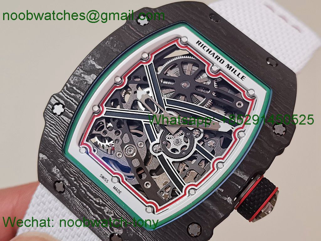 Replica Richard Mille Umi Factory RM67-02 Italy Best Black NTPT Skeleton Dial CRMA7 SuperClone V2