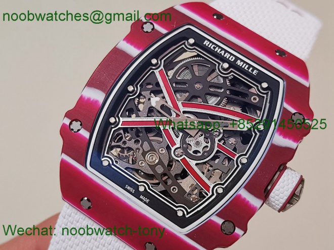 Replica Richard Mille RM67-02 Mutaz Red NTPT Umi Factory 1:1 Best SuperClone Skeleton Dial CRMA7 V2