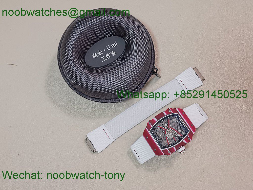 Replica Richard Mille RM67-02 Mutaz Red NTPT Umi Factory 1:1 Best SuperClone Skeleton Dial CRMA7 V2