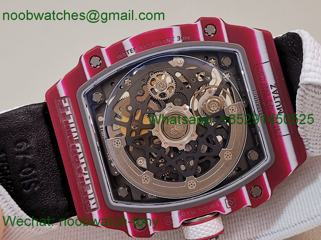 Replica Richard Mille RM67-02 Mutaz Red NTPT Umi Factory 1:1 Best SuperClone Skeleton Dial CRMA7 V2