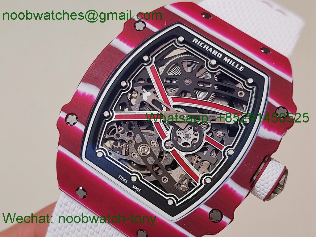 Replica Richard Mille RM67-02 Mutaz Red NTPT Umi Factory 1:1 Best SuperClone Skeleton Dial CRMA7 V2