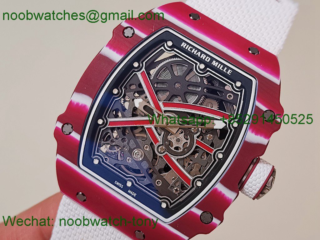 Replica Richard Mille RM67-02 Mutaz Red NTPT Umi Factory 1:1 Best SuperClone Skeleton Dial CRMA7 V2