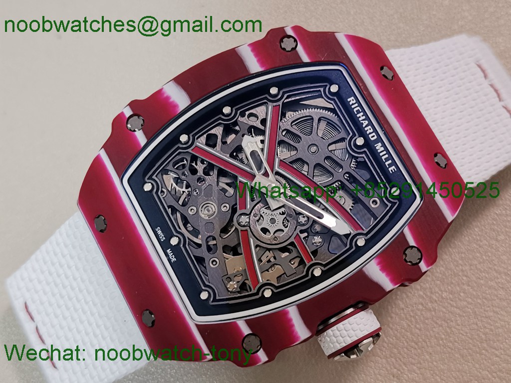 Replica Richard Mille RM67-02 Mutaz Red NTPT Umi Factory 1:1 Best SuperClone Skeleton Dial CRMA7 V2