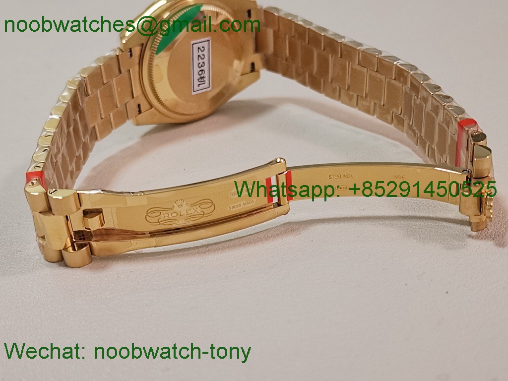 Replica Rolex DateJust 31mm Yellow Gold GSF Best MOP Mother of Pearl Dial Diamond Bezel A2824