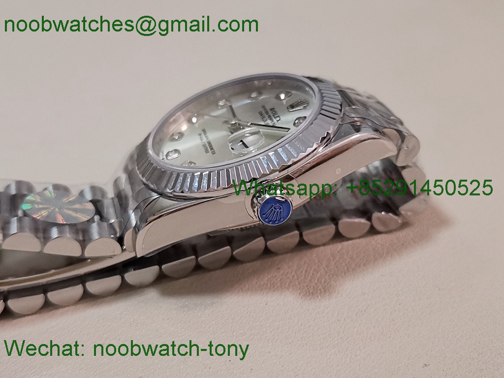 Replica Rolex DateJust 31mm A+F Best Silver Dial Diamond Markers A2824