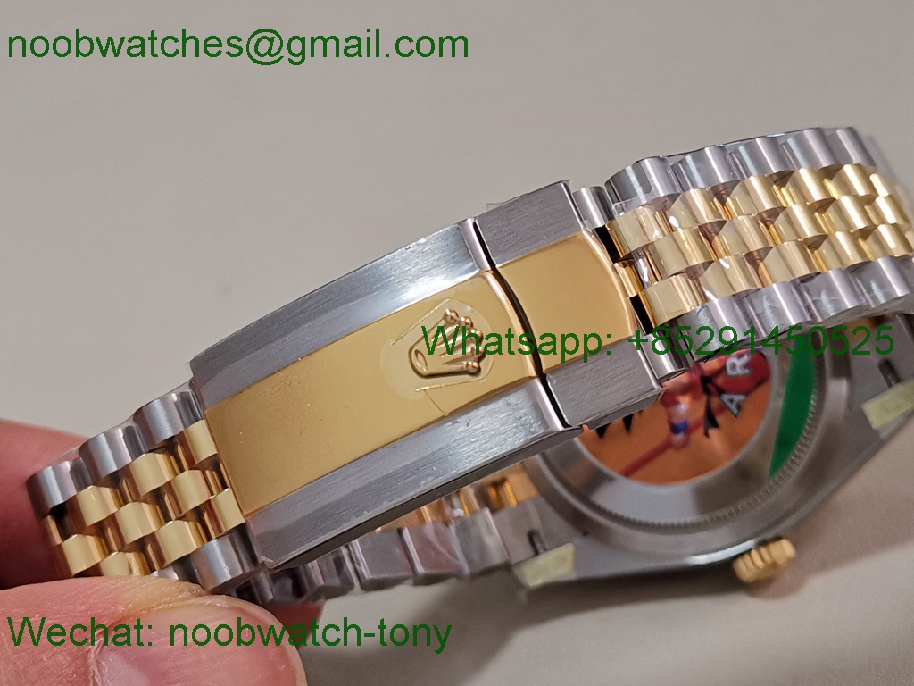 Replica Rolex DateJust 36mm SS Yellow Gold 126231 ARF 1:1 Best SuperClone Silver Dial SH3235