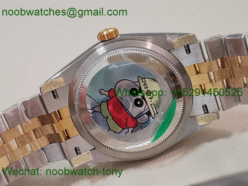 Replica Rolex DateJust 36mm SS Yellow Gold 126231 ARF 1:1 Best SuperClone White Dial SH3235