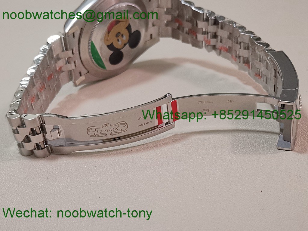 Replica Rolex DateJust 41mm 126334 V2 VSF 1:1 Best SuperClone Blue Diamond Dial Jubilee DD3235