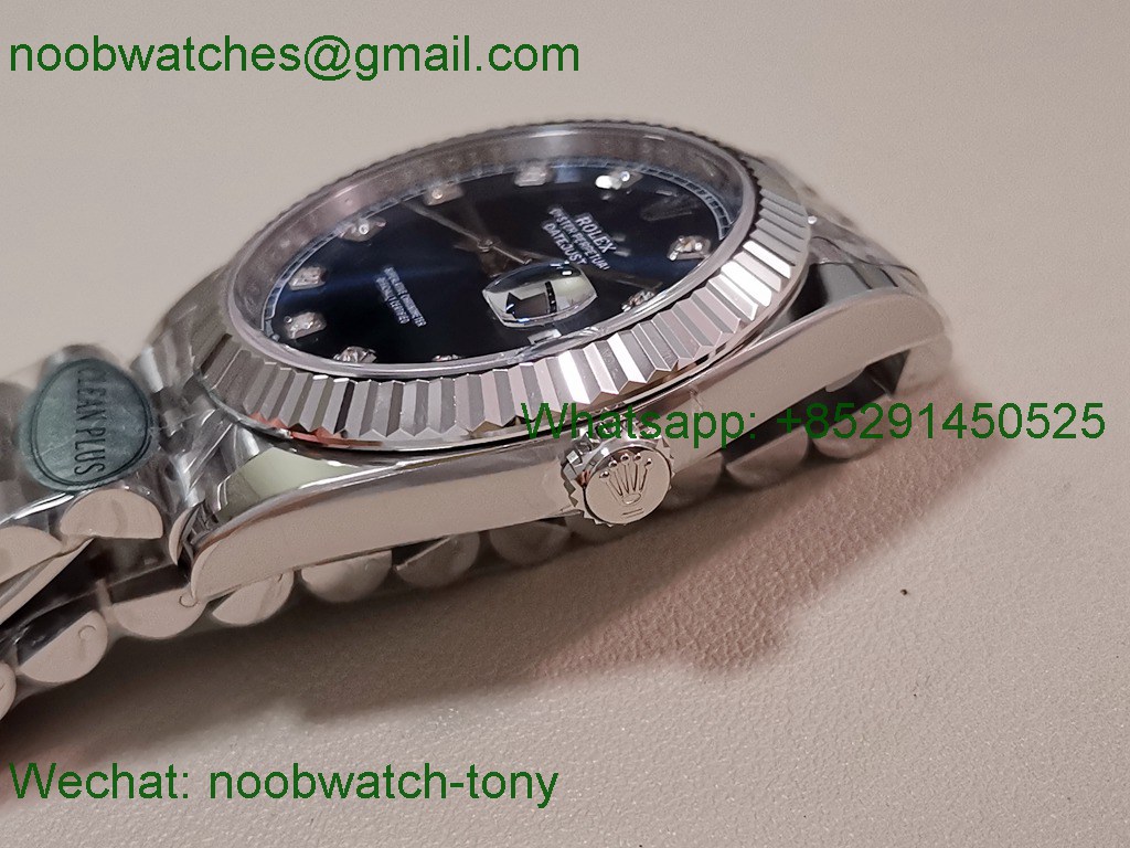 Replica Rolex DateJust 41mm 126334 V2 VSF 1:1 Best SuperClone Blue Diamond Dial Jubilee DD3235