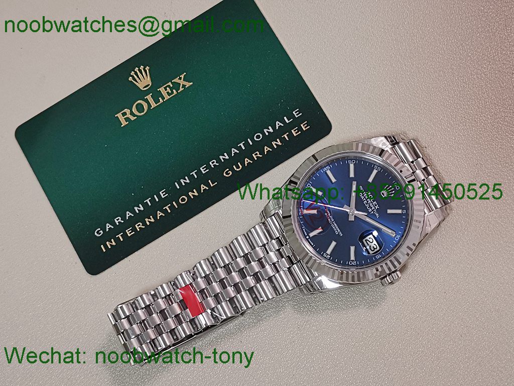 Replica Rolex DateJust 41mm 126334 V2 VSF 1:1 Best SuperClone Blue Dial Jubilee DD3235