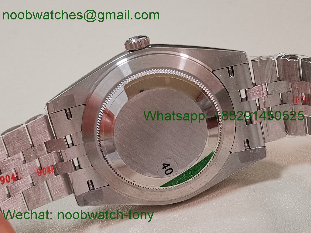 Replica Rolex DateJust 41mm 126334 V2 VSF 1:1 Best SuperClone Gray Diamond Dial Julibee DD3235