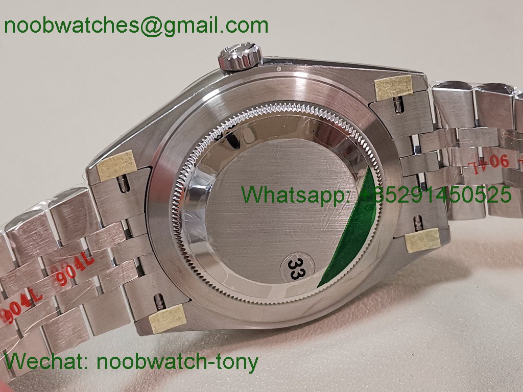 Replica Rolex DateJust 41mm 126334 V2 VSF 1:1 Best SuperClone Green Motif Dial Julibee DD3235