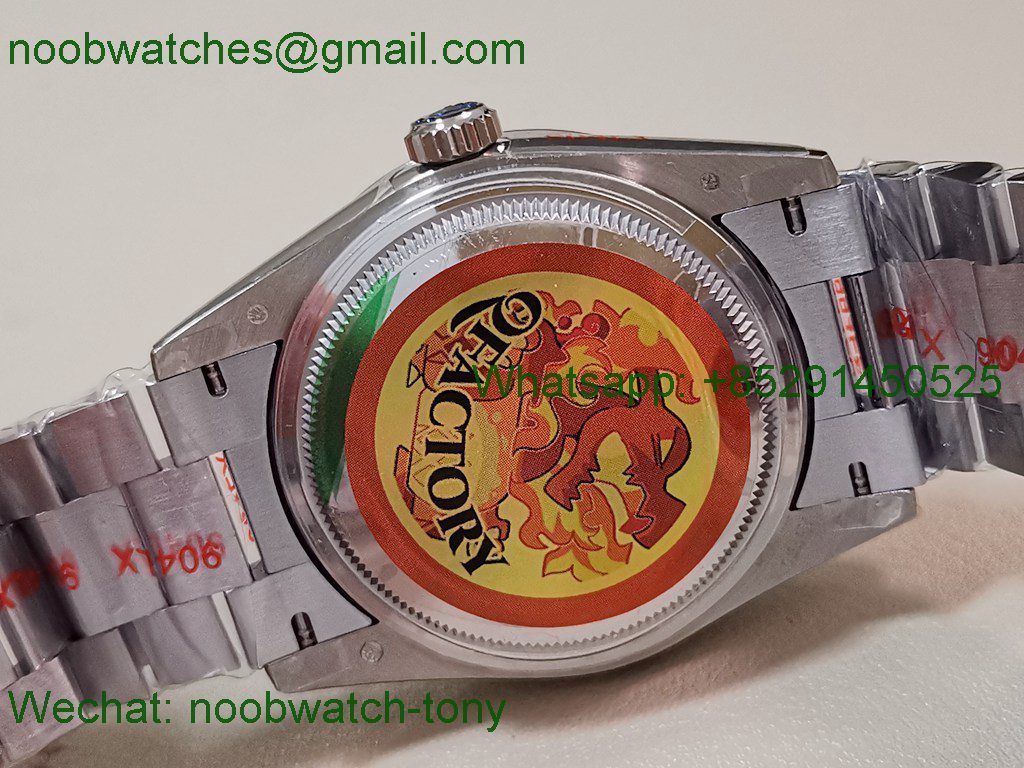 Replica Rolex Day Date 128239 Gain Weight Heavy QF 1:1 Best SuperClone Diamond Rainbow Dial President Bracelet