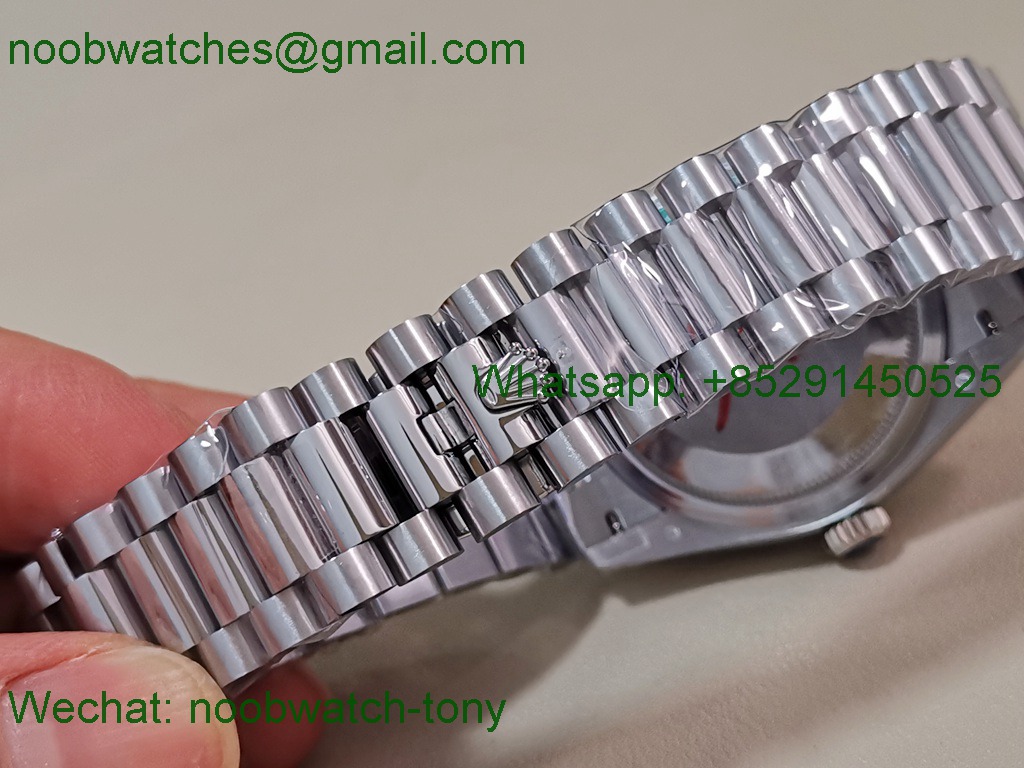 Replica Rolex Day Date 128239 Gain Weight Heavy QF 1:1 Best SuperClone MOP Dial President Bracelet