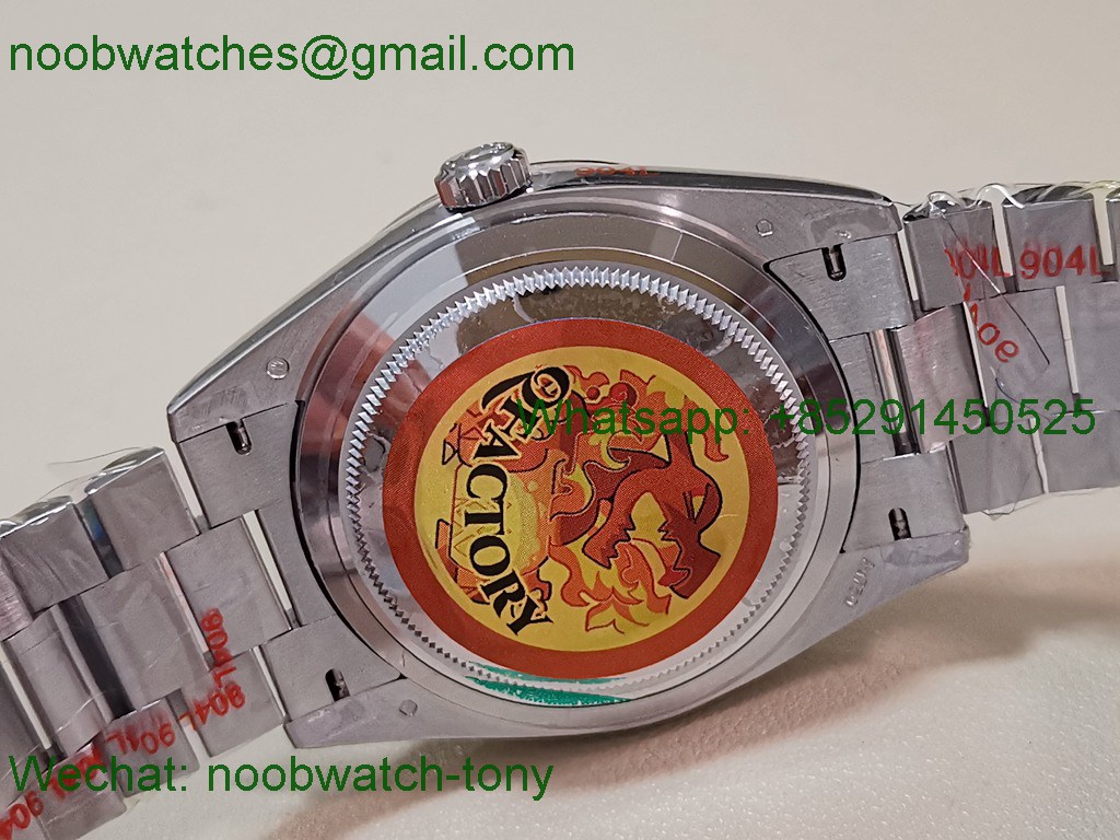 Replica Rolex DayDate 40mm QF 1:1 Best SuperClone Heavy Gain Weight Diamonds Dial President Bracelet V5