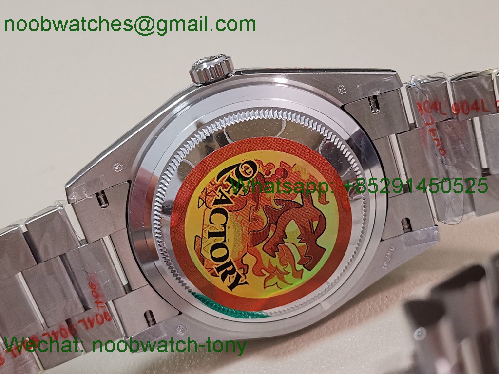 Replica Rolex DayDate 40mm QF 1:1 Best SuperClone Heavy Gain Weight Gray Dial President A2836 V5