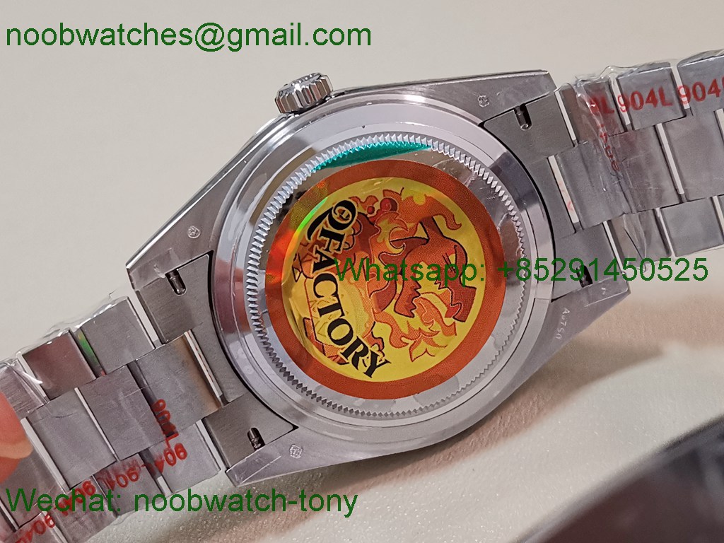 Replica Rolex DayDate 40mm QF 1:1 Best SuperClone Heavy Gain Weight Green Dial President A2836 V5
