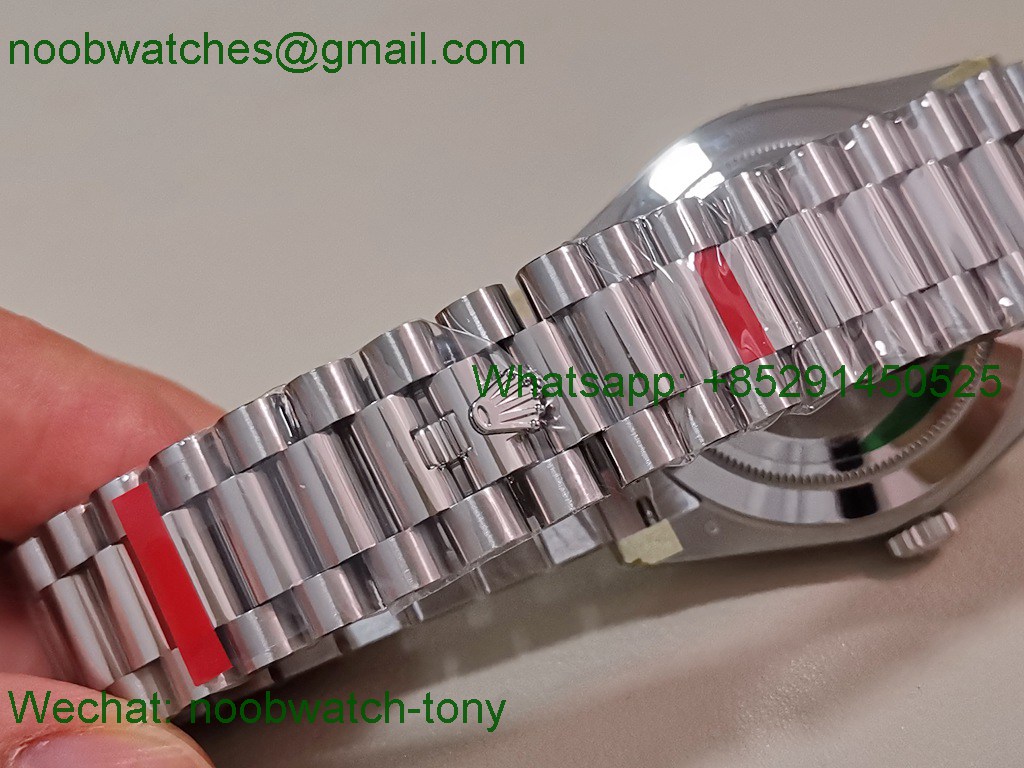 Replica Rolex DayDate 40mm 228239 VSF 1:1 Best SuperClone Blue Roman Dial President Bracelet VS3255 V2