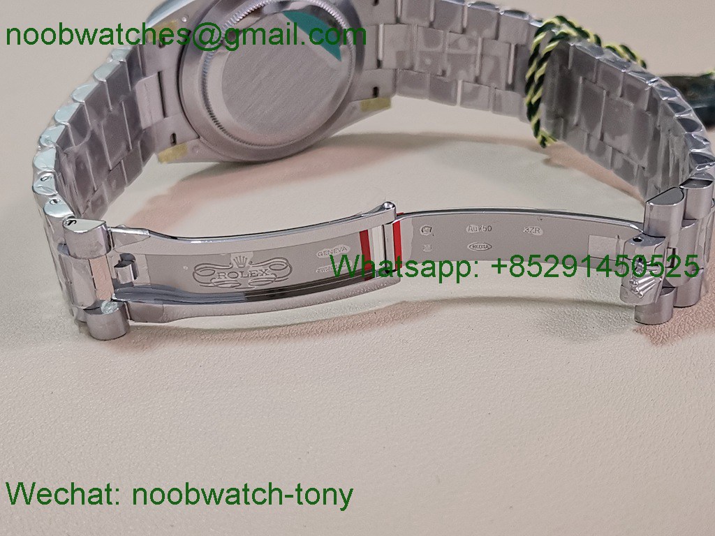 Replica Rolex DayDate 40mm CBDF 1:1 Best SuperClone Ice Blue Roma Dial VR3255 Heavy Gain Weight 210g 