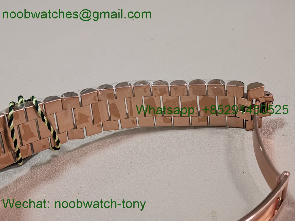 Replica Rolex DayDate 40mm Rose Gold CBDF 1:1 Best SuperClone Green Dial VR3255 Heavy Gain Weight 210g