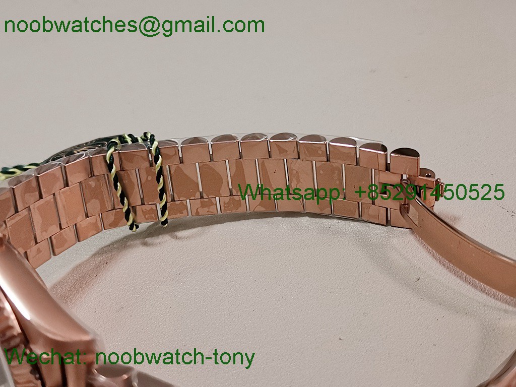 Replica Rolex DayDate 40mm Rose Gold CBDF 1:1 Best SuperClone Gray Dial VR3255 Heavy Gain Weight 210g 
