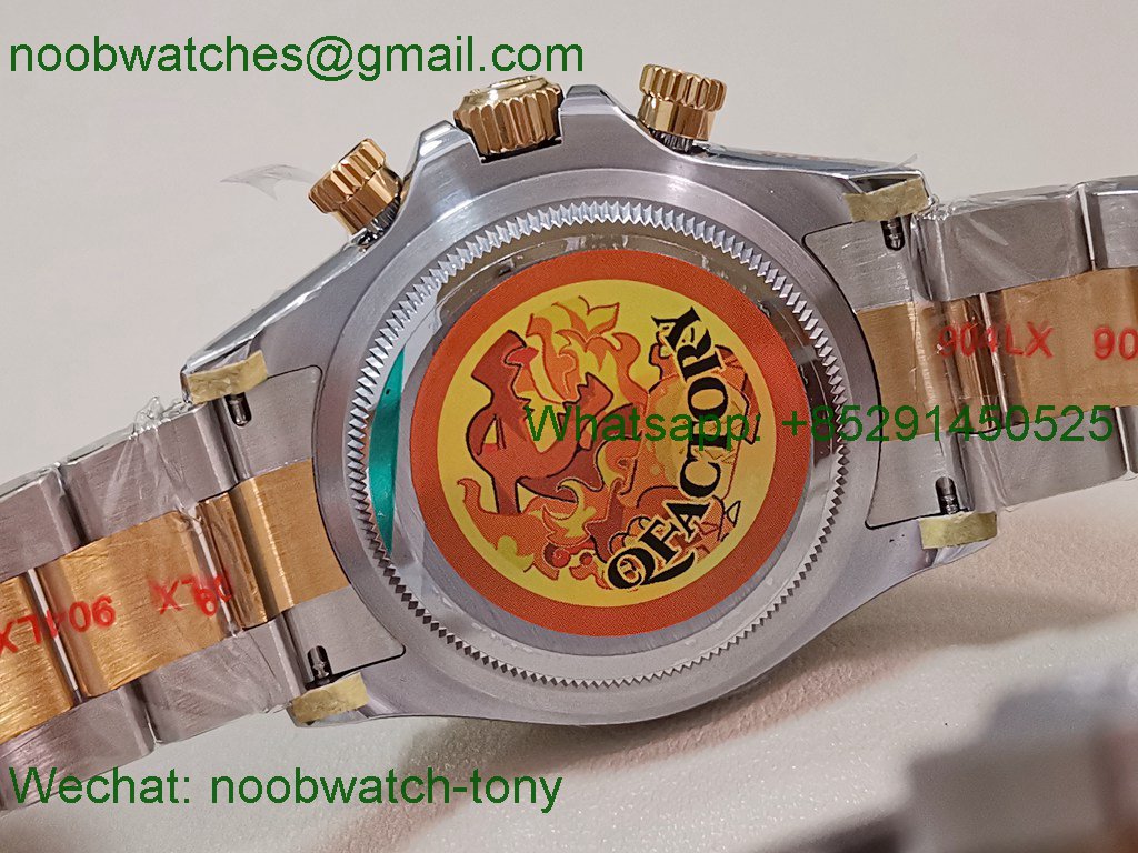 Replica Rolex Daytona 126503 SS Yellow Gold Black Dial QF V5 SH4131 Best SuperClone