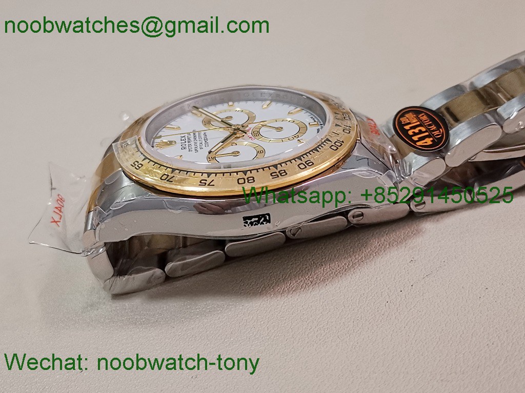 Replica Rolex Daytona 126503 SS Yellow Gold White Dial QF V5 SH4131 Best SuperClone
