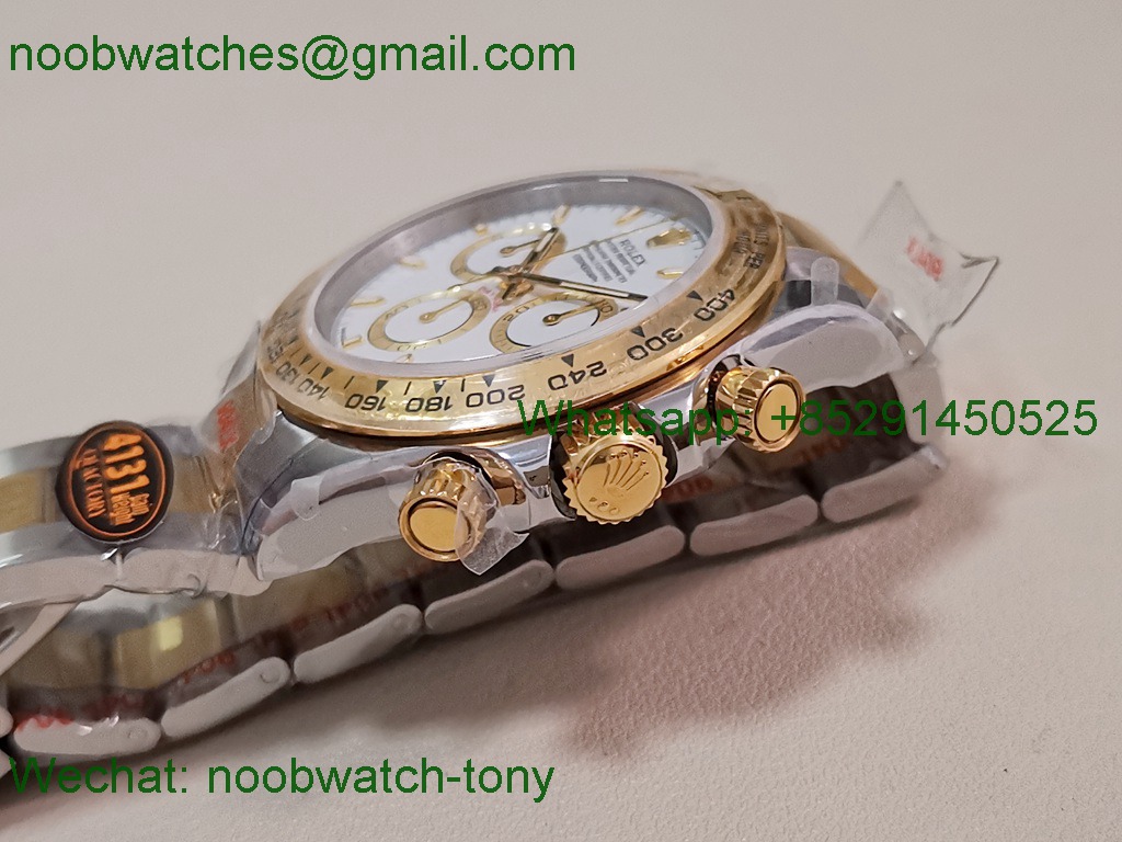 Replica Rolex Daytona 126503 SS Yellow Gold White Dial QF V5 SH4131 Best SuperClone