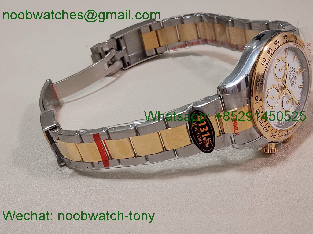 Replica Rolex Daytona 126503 SS Yellow Gold White Dial QF V5 SH4131 Best SuperClone