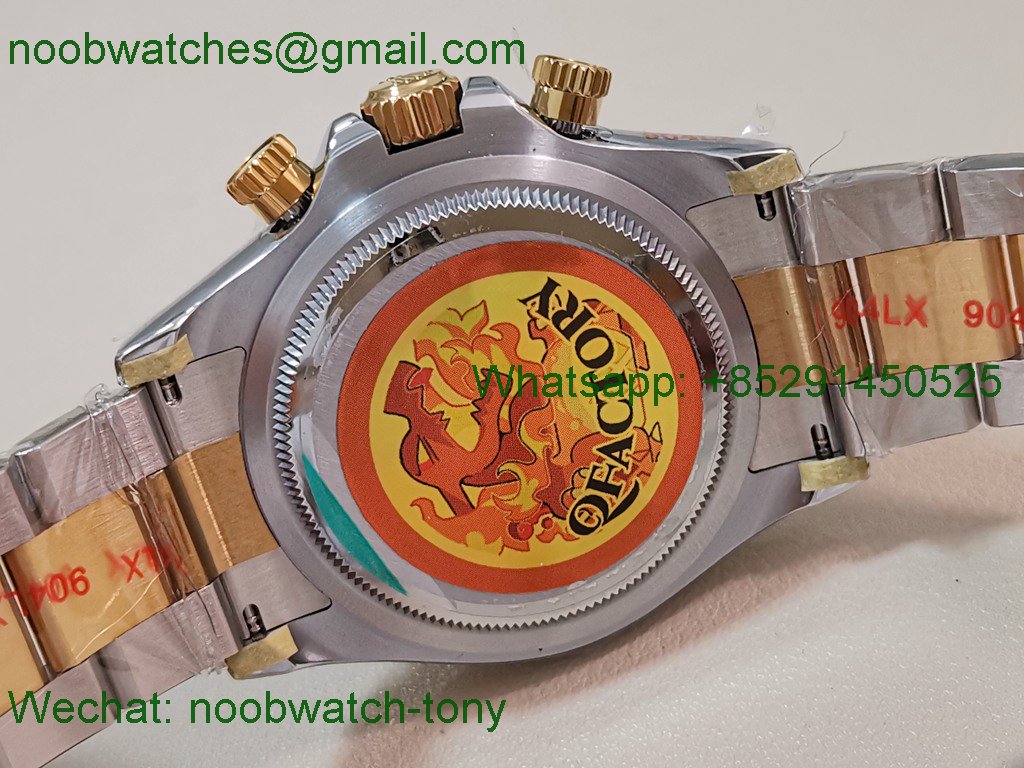 Replica Rolex Daytona 126503 SS Yellow Gold Black Dial Diamond QF V5 SH4131 Best SuperClone