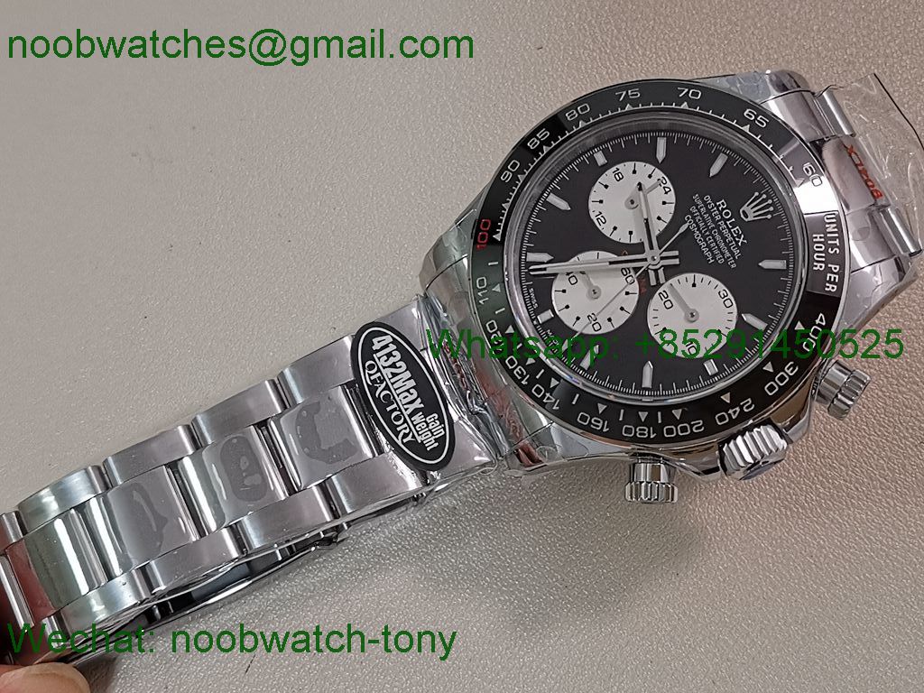 Replica Rolex Daytona 126529 Lemans Black White Dial 904L QF V5 SH4132 Best SuperCLone